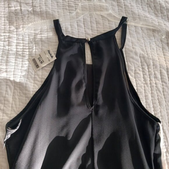 Black XL Halter Mini Cocktail Dress Womens XL Stella Luce Simple Formal Layering - Picture 5 of 5